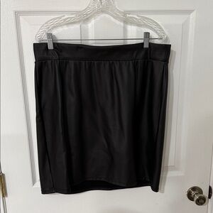 Torrid Black Pleather Mini Skirt